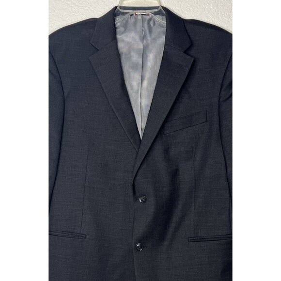 Tommy Hilfiger Men’s Sport Coat Blazer Suit Jacket Blue Sz 44R Wool Blend - Picture 2 of 13